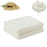 2 PCS Reusable Cheese Cloths for Straining,Muslin Cloths for Cooking– 50x50cm Unbleached Muslin Fabric for Straining Nut Milk, Yoghurt, Jam & Cooking