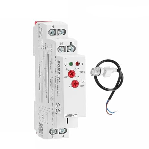 Temporizador fotoeléctrico GRB8-01 para automatizar luces del jardín