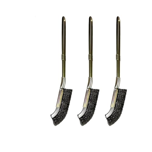 ワイヤーブラシ ステンレス チャンネルブラシ 先曲り J型 研磨作業 金属 工具 錆落とし 掃除 3本セット