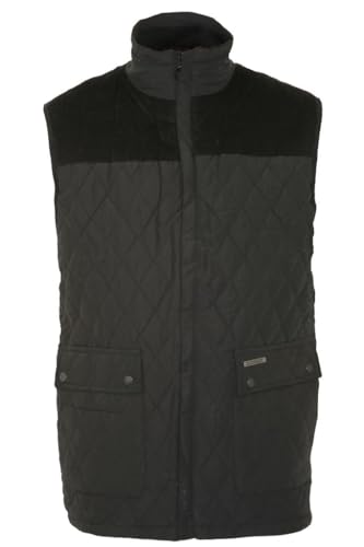 Image of U.S Trading Champion Mens Country Estate Arundel Fleece Lined BodyWarmer Gilet (UK, Alpha, L, Regular, Regular, Black)