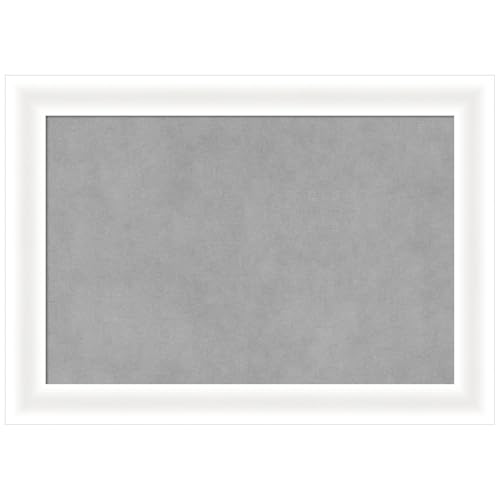 Amanti Art White Framed Magnetic Board, 21x15, Modern Office Decor