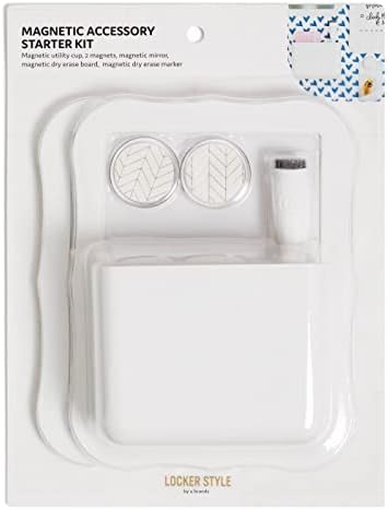 The 1 for U White Modern Magnetic Accessory Locker Starter Kit U Brand X Locker Style image 4