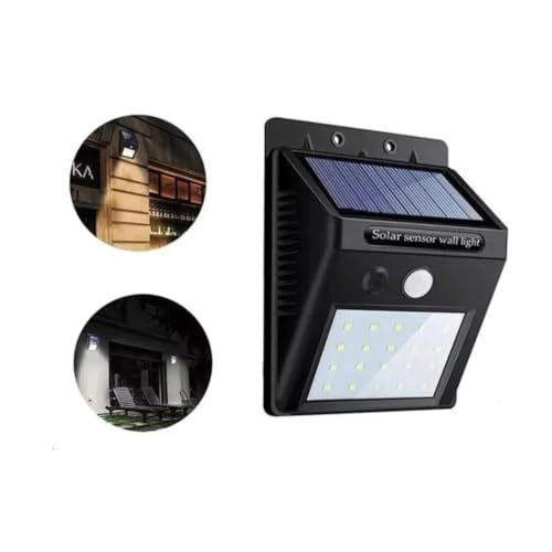 Kit Luminária Solar LED Arandela com Sensor de Presença – Segurança, Economia e Iluminação Inteligen