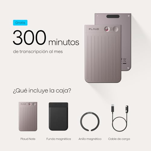 Miniatura 9 de Plaud Note Ia Grabadora De Voz - Transcribir Y Resumir Con Chatgpt 4o - Soportar 59 Idiomas, 64gb De Memoria, Control Con App Reunión, Lección, Llamada, Entrevista Funda Incluida
