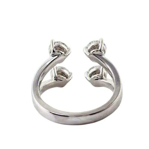 Bague de fiançailles moissanite en argent 925 massif et sa pierre éclatante