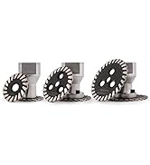 BSRTTOOL 2Pcs Mini Diamond Saw Blades with Removable Flange 5/8 Thread Carving Disc (30-40-50MM)