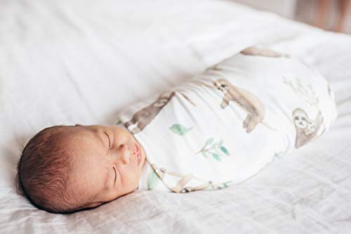 Image of Copper Pearl Swaddle Blankets for Newborns | Soft Stretchy Receiving Blankets for Boys and Girls | Large 46 x 46 Inch Baby Blankets | Lightweight and Breathable Swaddles | Noah