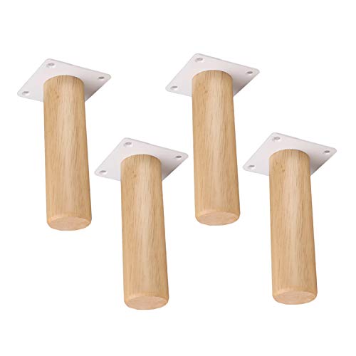 Pieds De Remplacement Pour Meubles En Bois Massif Patas De Support Pour Canapé Meuble Tv Table à Manger Table Basse, Ensemble De Quatre Pièces(Iron piece16cm)