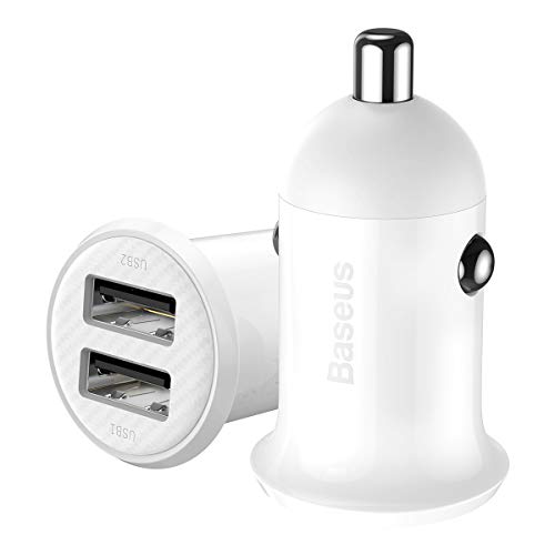 Baseus Grain Pro KFZ-Ladegerät 24W | 2x USB-A | Weiß
