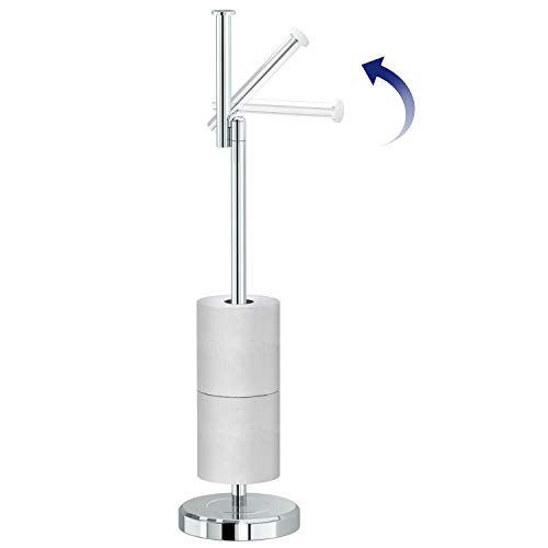 Gatco Latitude Ii Freestanding Toilet Paper Holder With Storage, Chrome #TOP1