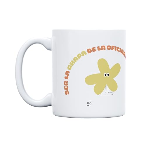 UO Taza de regalo con mensaje Ser la guapa de la oficina no es fácil, regalo para amigas, regalo para amigos, regalo original de Navidad, regalo amigo invisible original, 350 ml, Cerámica UO Taza de regalo con mensaje Ser la guapa de la oficina no es fácil, regalo para amigas, regalo para amigos, regalo original de Navidad, regalo amigo invisible original, 350 ml, Cerámica