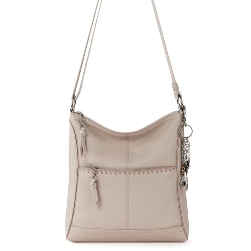Image of The Sak Lucia Leather Crossbody Purse - Premium Leather Women's Handbag for Everyday & Travel - Cross Body Bag With Zipper