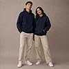 Mellor Design Unisex Pullover Hoodie – Classic Fit Hooded Sweatshirt for Men & Women – Casual Plain Hooded Top Navy #4