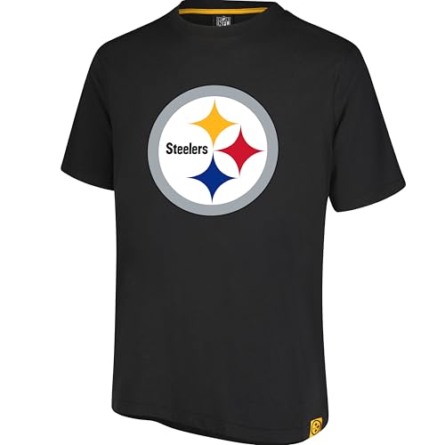 Ultra Game Men's NFL Official Super Soft Game Day T-Shirt, Pittsburgh Steelers, Team Color, Medium