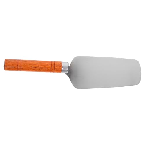 COHEALI Llana de Acero Inoxidable para Enlucir Cabezal Redondo Herramienta para Albañilería y Colocación de Azulejos Resistente y Ergonómica para Trabajos de Yeso y Cemento