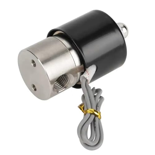 Vanne électrique N/C en acier inoxydable 304 de haute résistance 12V