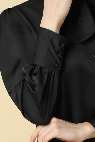 Image of Allen Solly Women's Solid Tie-Up Shirt | Knot-Front Detail | Regular Fit | Soft Breathable Fabric | Smart Casual Wear