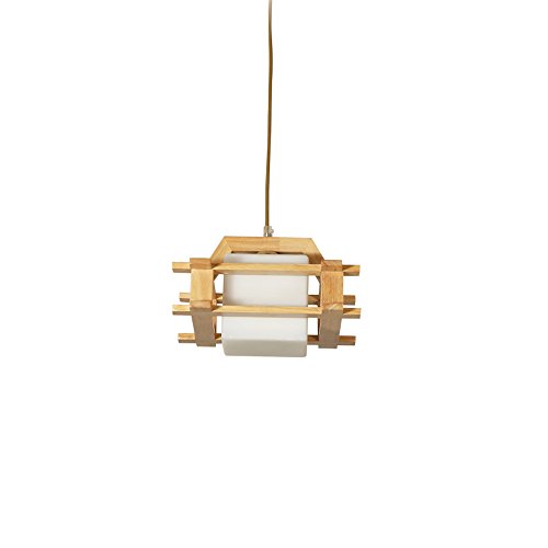 Plafond suspension lampe créative en bois pour restaurant et maison
