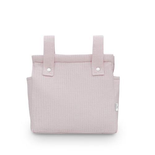 Danielstore Bolso Panera Carrito Bebe -Bolso Carro Bebe con Diseño Práctico y Funcional Cierre con Cremallera- Bolso Pañalera Bebe Personalizable Nombre Bebé Bordado (Rosa)
