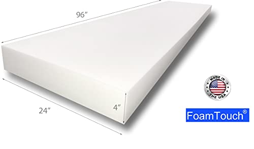 Foamtouch 4X24X96Hd1.8 Upholstery Foam 24X96, 1 Count (Pack Of 1), White #TOP1