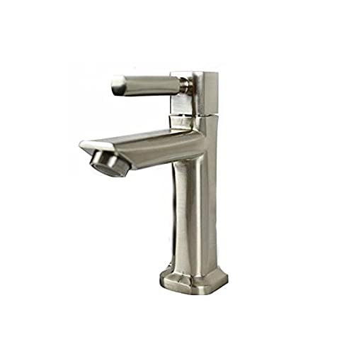 Robinet à poignée unique eau froide solution monotrou pour petit lavabo