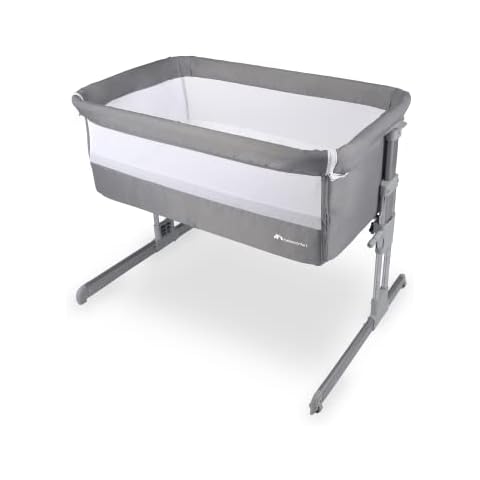 Bebeconfort Calidoo, Co-Sleeper, Height Adjustable, 0-9kg, Warm Grey Cover