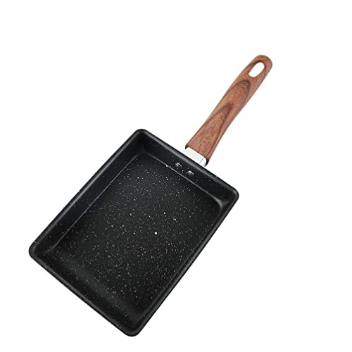 Zerodeko 1pieza Sartén Cuadrada Antiadherente Para Tortillas Huevos Fritos Pan De Cocina Para Casa Camping Calentamiento Uniforme Mango Térmico