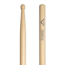 Made in the USA from high grade American hickory, Vater Drumsticks are made the same as they've always been, resulting in a consistent and durable drumstick: Hands-on craftsmanship, higher moisture content in the raw material, lathe turned, tumble fi...