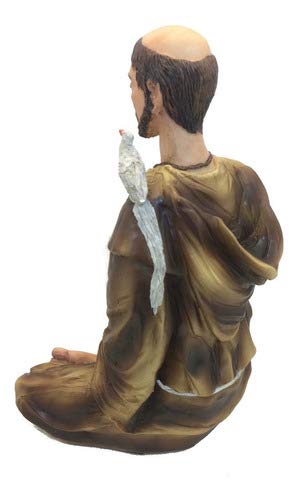 São Francisco De Assis Meditando Lótus Estatueta