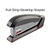 Staples One-Touch Desktop Stapler, 20 Sheet Capacity, Gray/Black/Red, 2/Pack (ST44425/44425VS)