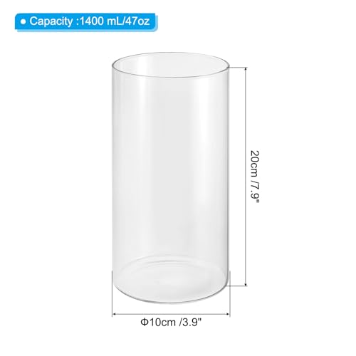PATIKIL Clear Glass Cylinder Vase - Image 2