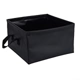 Faltbarer Wassereimer 13L, Extra Dickes 3-Schichtiges PVC-Mesh,