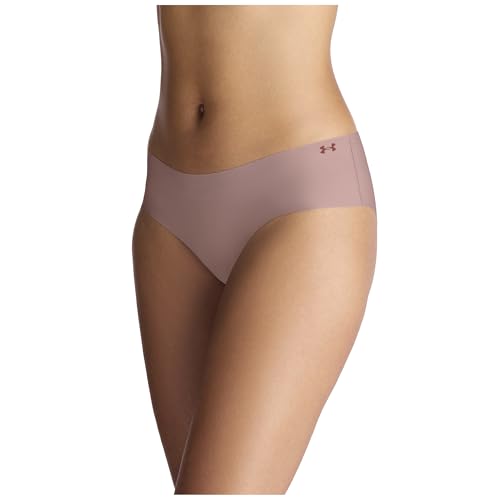 Under Armour Girls' Ua Pure Stretch No Show Hipster-solid3pk,Tourmaline Pink3