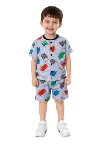 Image of 3BROS Baby Boys & Baby Girls Cotton Hosiery Clothing Set Half Sleeves T-shirt with Matching Pants (DB20HS6027 Parent)