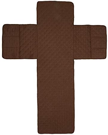 Recliner Sofa Cover, Sofa Slipcover, Furniture Protector for Recliners Chair Armchair Coves with Adjustable Elastic Straps & 6 Side Storage Pockets, Anti Stain & Hair Protect from Pets, Kids (Coffee)