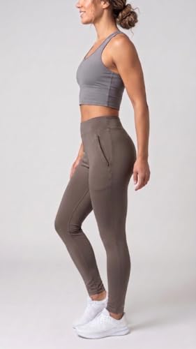 Image of Mehrang Stretchable Yoga Pants for Women & Gym Pants for Women Workout with Mesh Insert & Side Pockets
