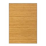LOLAhome Alfombra de bamb&uacute; Marr&oacute;n Claro de 140x200 cm, Antideslizante, Anti Manchas, Resistente a la Humedad, para Sal&oacute;n, Dormitorio, Cocina, Ba&ntilde;o, Pasillo, Garaje