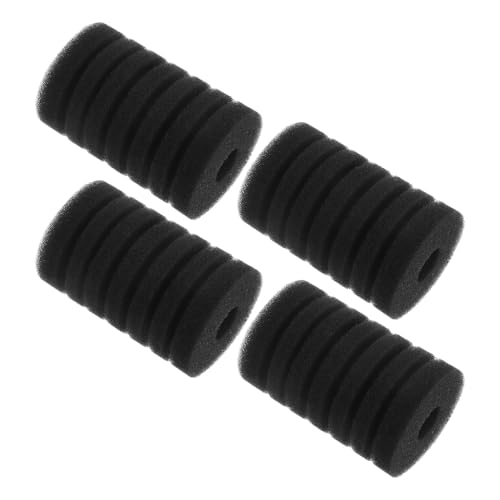 WEKAMOS 4 Esponjas de Filtro de Acuario Negras, Repuesto para Bomba de Aire, Kit de Filtro Pequeño para Filtración, Circulación y Oxigenación Silenciosa, Accesorios para Peceras