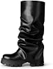 Botas media caña fruncidas para mujer DREAM PAIRS 2