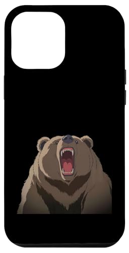 Carcasa para iPhone 12 Pro Max Feroz Oso Rugido Diseño Naturaleza Animales Arte