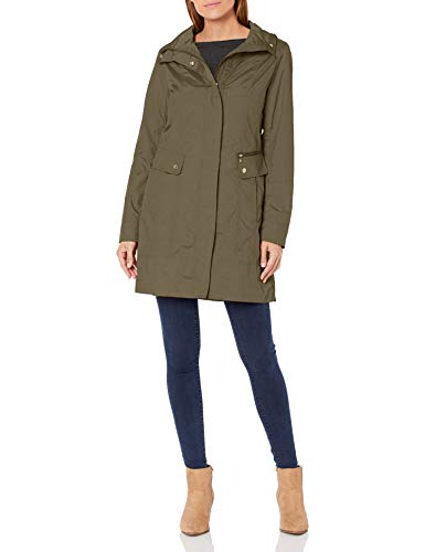 Image of Cole Haan Women's Back Bow Packable Hooded Rain Jacket
