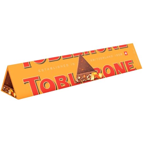 Toblerone Orange Twist Chocolate Bar, Swiss Chocolate with Honey and Almond Nougat, Perfect for Gifting or Sharing, 360 g (Pack of 1)