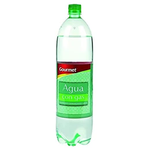 Marca Gourmet - Agua con Gas - Paquete de 6 x 1000 ml - Total 6000 ml