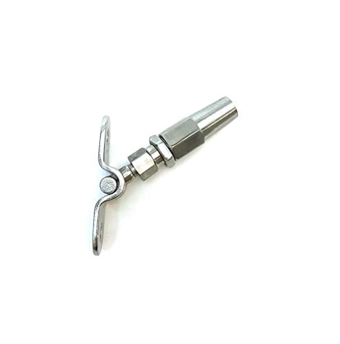 Ochoos 10個 ステンレススチール 壁トグル ターンバックル マリングレード T316 1/8インチ ケーブル手すり 木製ポスト DIY 手すり
