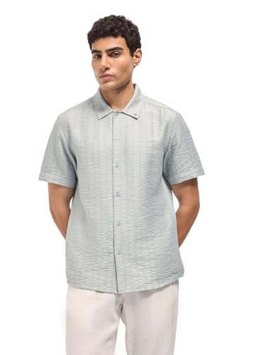 Image of THE BEAR HOUSE Men's Pure Cotton Relaxed Fit Shacket