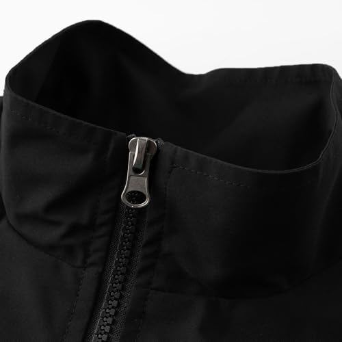 Men's Sports Jacket Lightweight Casual Spring Fall Windbreaker Zip Up Coat with Pocket3