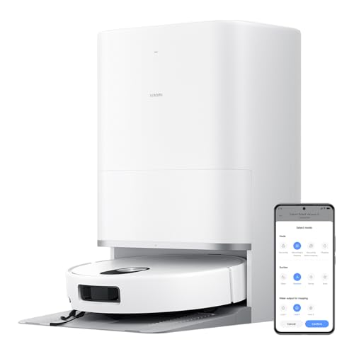 XIAOMI Robot Vacuum 5 Saugroboter mit Wischfunktion, 20.000Pa, Ausfahrbarer Mopp & Seitenbürste, 80°C...