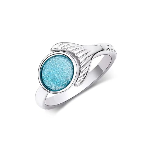 PRINCESS CUTENESS STORE H2O Just Add Water Mako Mermaid Silver Tone Blue Stone Ring (7)