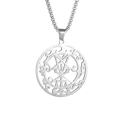 Genérico collar hombre.Colgante pentagrama de sello demoníaco de Salomón gótico joyería punk masculina personalizada | Ya disponible en tu tienda friki favorita! En mundofriki.es! Genérico collar hombre.Colgante pentagrama de sello demoníaco de Salomón gótico joyería punk masculina personalizada | Ya disponible en tu tienda friki favorita! En mundofriki.es!