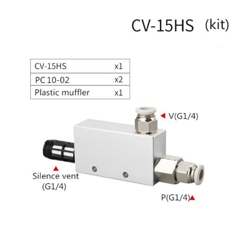 Generador de vacío neumático CV-10 con escape de aire de alta precisión 3